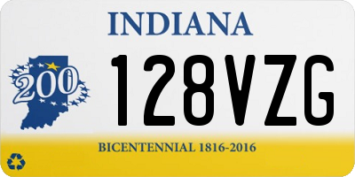 IN license plate 128VZG