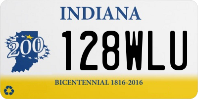 IN license plate 128WLU