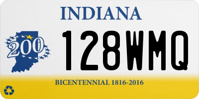 IN license plate 128WMQ