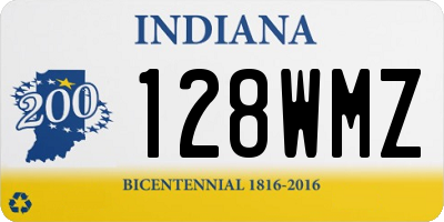 IN license plate 128WMZ