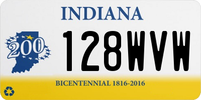IN license plate 128WVW
