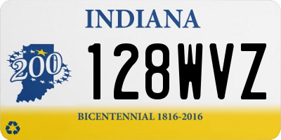 IN license plate 128WVZ