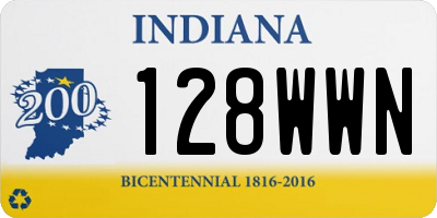 IN license plate 128WWN