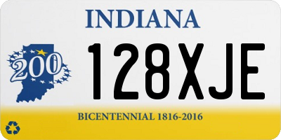 IN license plate 128XJE