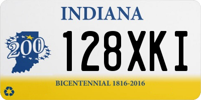 IN license plate 128XKI