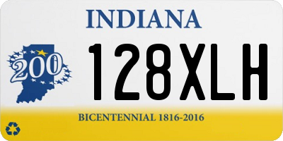 IN license plate 128XLH