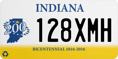 IN license plate 128XMH