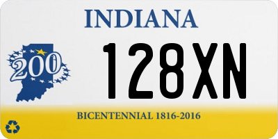 IN license plate 128XN