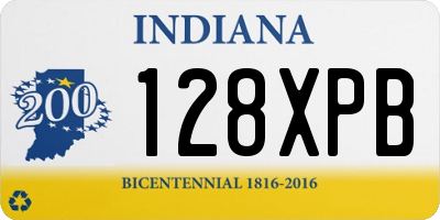 IN license plate 128XPB