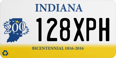 IN license plate 128XPH