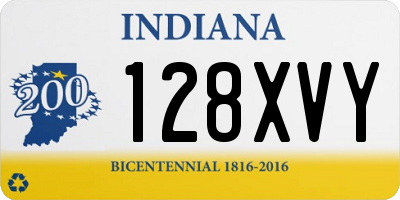 IN license plate 128XVY