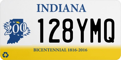 IN license plate 128YMQ