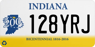 IN license plate 128YRJ