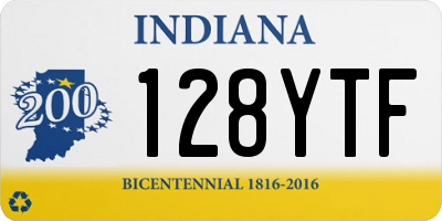 IN license plate 128YTF