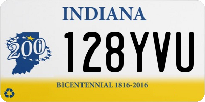 IN license plate 128YVU