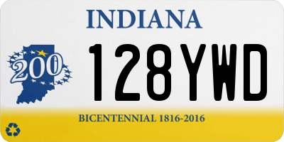 IN license plate 128YWD