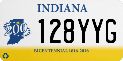 IN license plate 128YYG