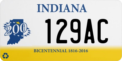 IN license plate 129AC