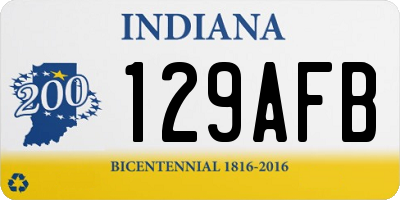 IN license plate 129AFB