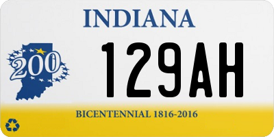 IN license plate 129AH