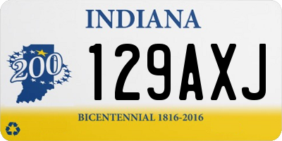 IN license plate 129AXJ