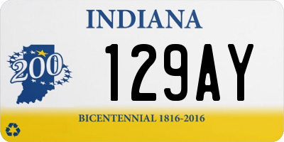 IN license plate 129AY