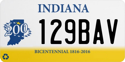 IN license plate 129BAV