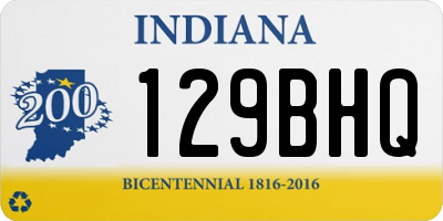 IN license plate 129BHQ