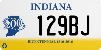 IN license plate 129BJ