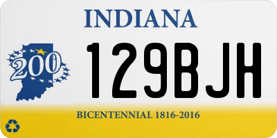 IN license plate 129BJH