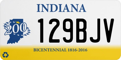 IN license plate 129BJV