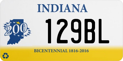 IN license plate 129BL