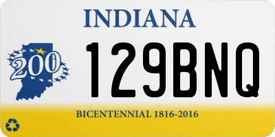 IN license plate 129BNQ