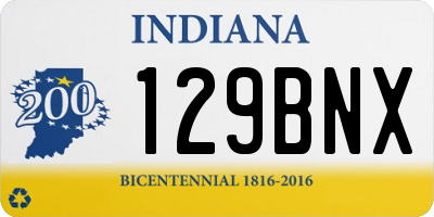 IN license plate 129BNX