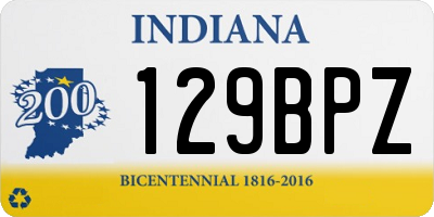 IN license plate 129BPZ