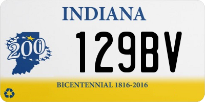 IN license plate 129BV