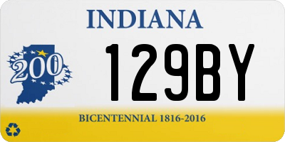 IN license plate 129BY