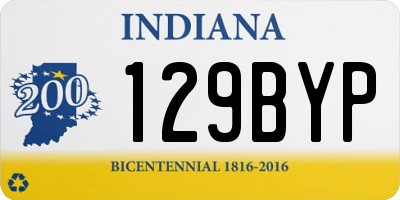 IN license plate 129BYP