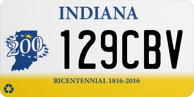 IN license plate 129CBV