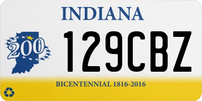 IN license plate 129CBZ