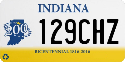 IN license plate 129CHZ