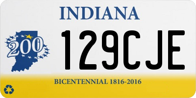 IN license plate 129CJE