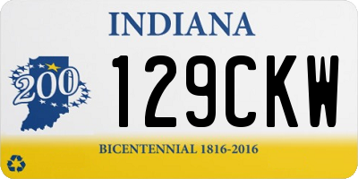 IN license plate 129CKW