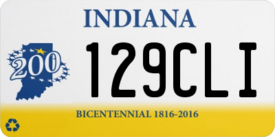 IN license plate 129CLI