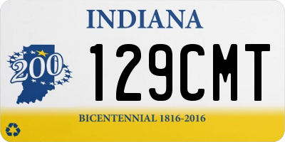 IN license plate 129CMT