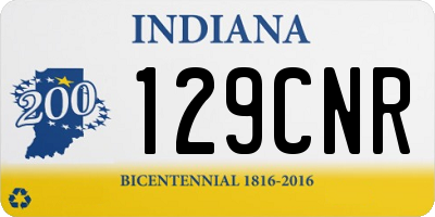 IN license plate 129CNR