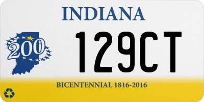 IN license plate 129CT