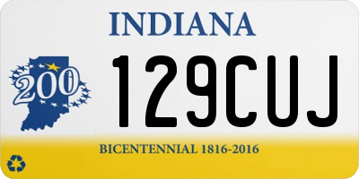 IN license plate 129CUJ