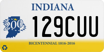 IN license plate 129CUU