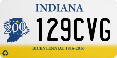 IN license plate 129CVG